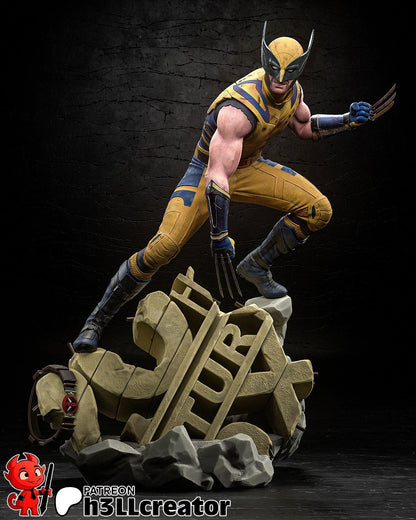 Hugh Jackman Wolverine from Deadpool & Wolverine (fan art) | Full Model or Bust | Miniature scale 1:12 | h3LL Creator | DIY Model Kit