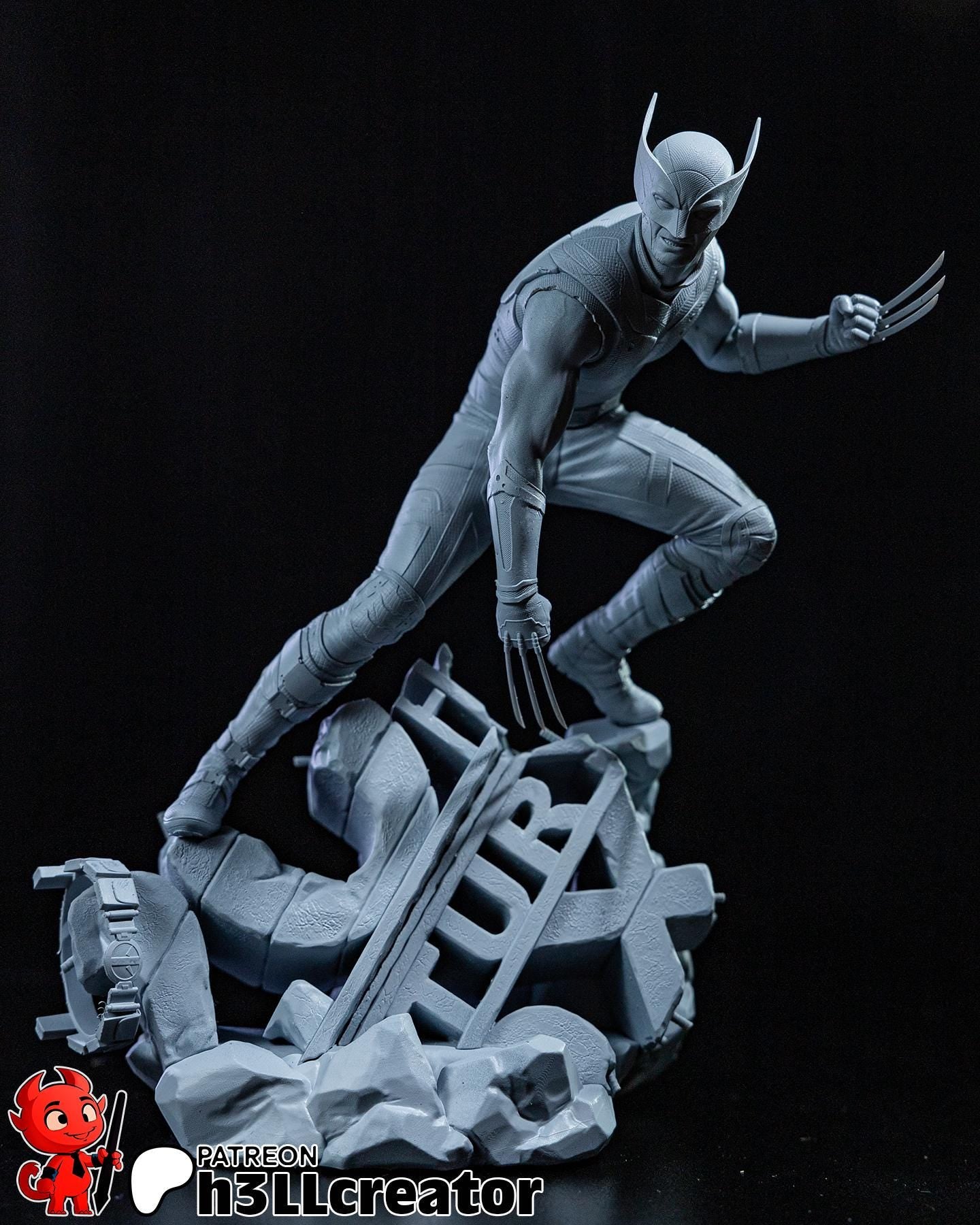 Hugh Jackman Wolverine from Deadpool & Wolverine (fan art) | Full Model or Bust | Miniature scale 1:12 | h3LL Creator | DIY Model Kit