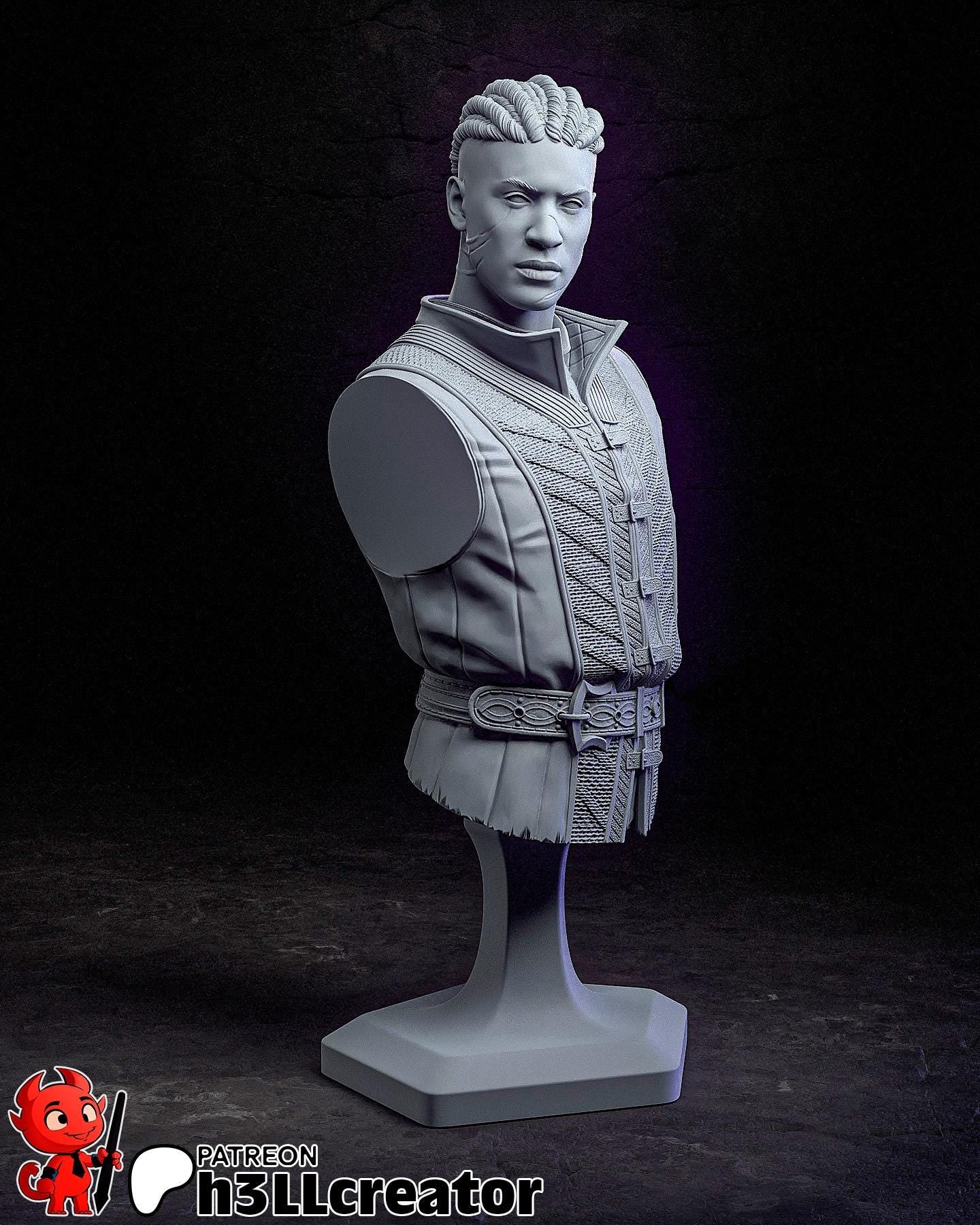 Wyll from Baldurs Gate 3 (fan art) | Full Model or Bust | Miniature scale 1:12 | h3LL Creator | DIY Model Kit