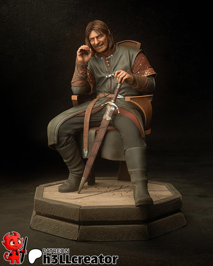Boromir from The Lord of the Rings (fan art) | Full Model or Bust | Miniature scale 1:12 | h3LL Creator | DIY Model Kit