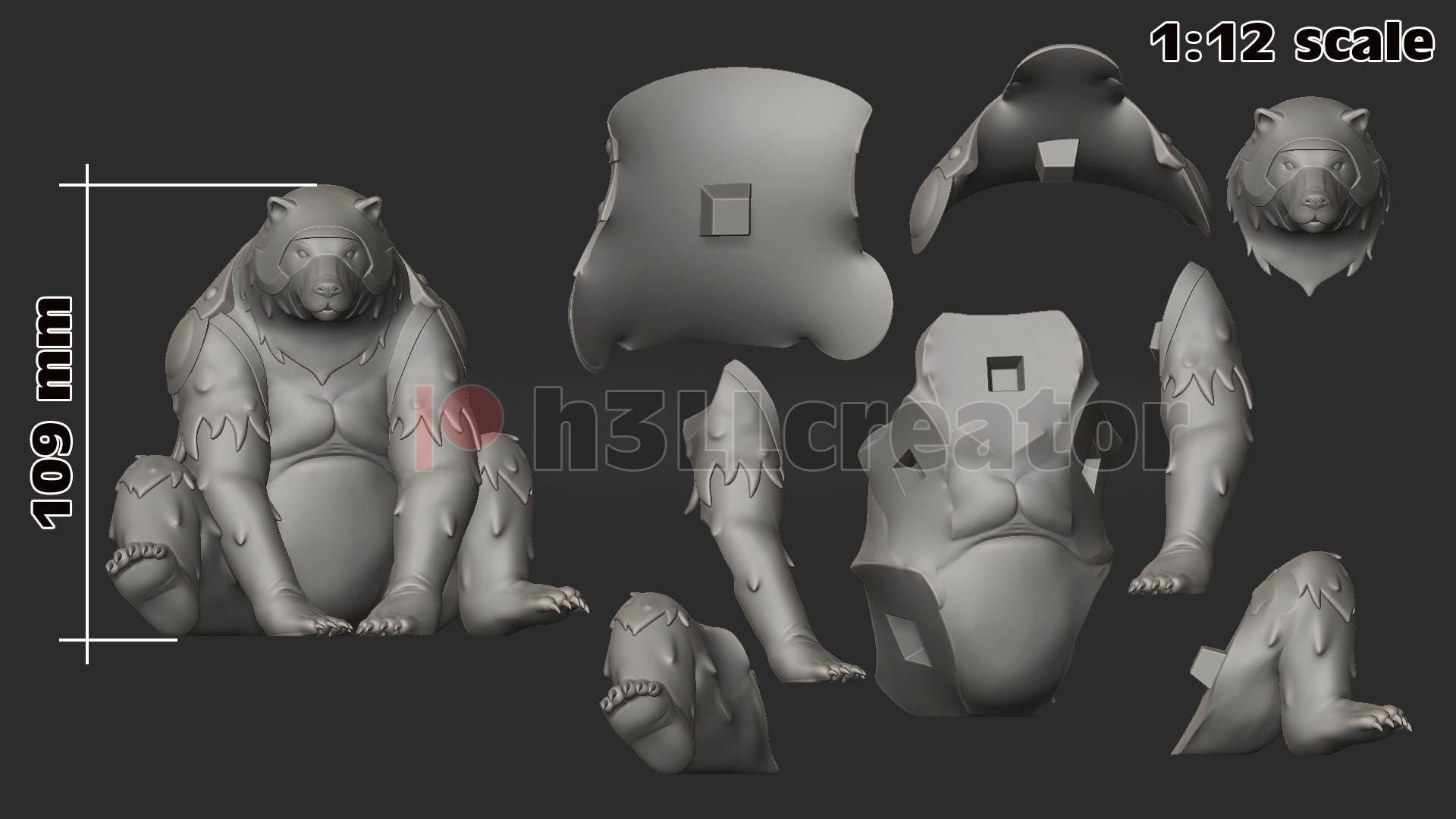 Trinket from Critical Role - Legends of Vox Machina (fan art) | Miniature scale 1:15 | h3LL Creator | DIY Model Kit