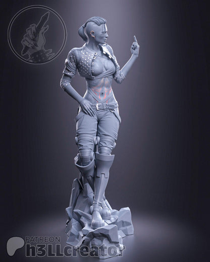 Jack from Mass Effect (fan art) | Miniature scale 1:15 | h3LL Creator | DIY Model Kit