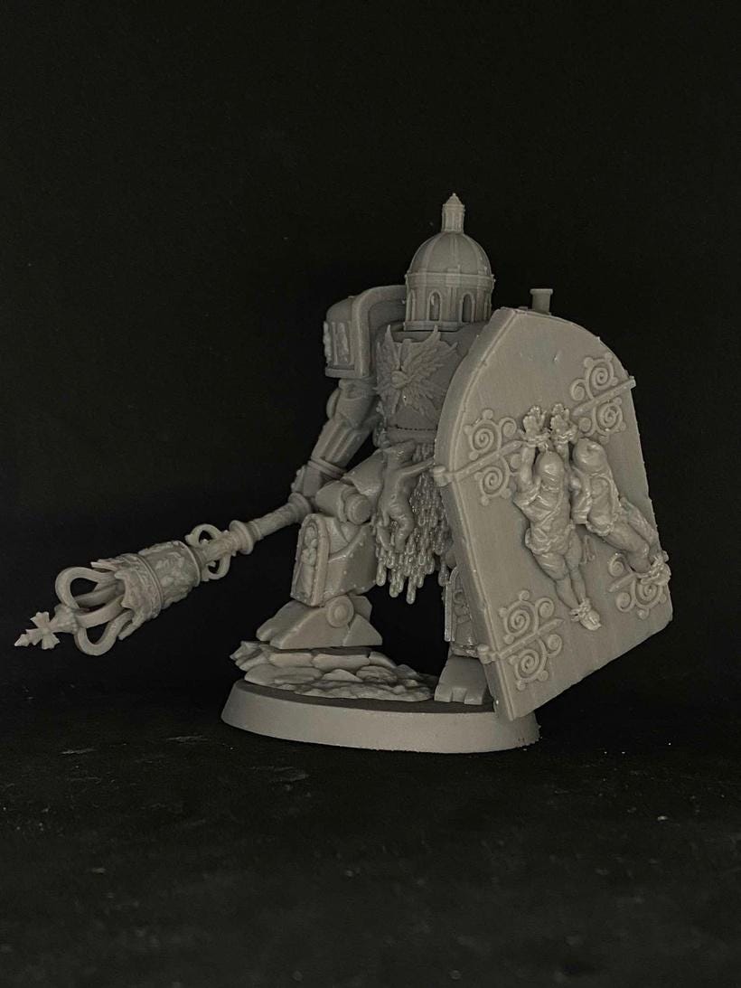 Quaipo Shrine Anchorite | Trench Crusade Fantasy Resin Miniature | 32mm Tabletop Grimdark Pilgrim