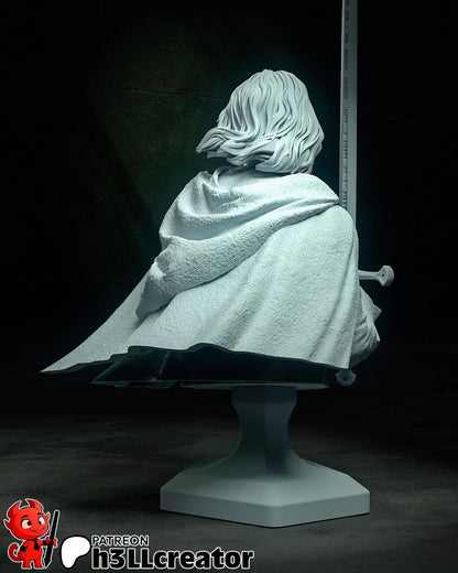 Aaragorn from The Lord of the Rings (fan art) | Full Model or Bust | Miniature scale 1:12 | h3LL Creator | DIY Model Kit