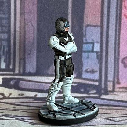 Cyberpunk Henchmen Miniature 32mm - Guyver-Inspired Sci-Fi Figurine for RPG and Tabletop Gaming