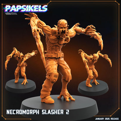 Aliens Vs Humans - Ascension - Necromorph Slashers Set - Dead Space, Papsikels, 32mm Mini