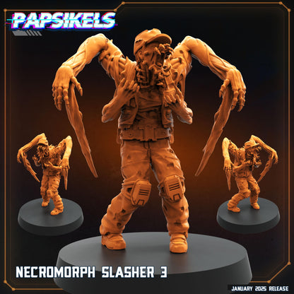 Aliens Vs Humans - Ascension - Necromorph Slashers Set - Dead Space, Papsikels, 32mm Mini