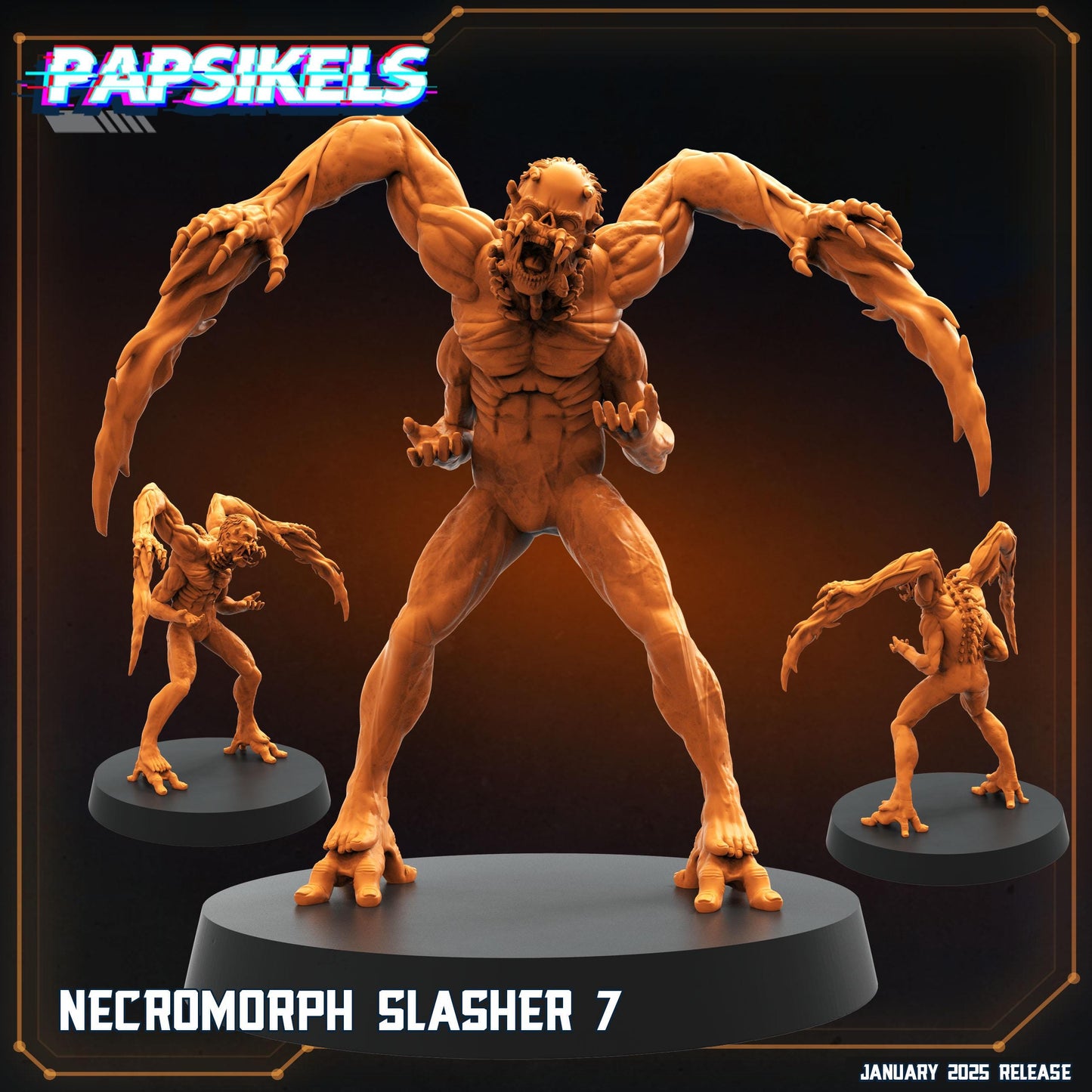 Aliens Vs Humans - Ascension - Necromorph Slashers Set - Dead Space, Papsikels, 32mm Mini