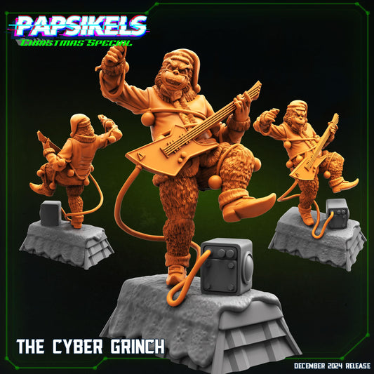 Cyberpunk, The Cyber Grinch, Papsikels, 32mm or 75mm Mini