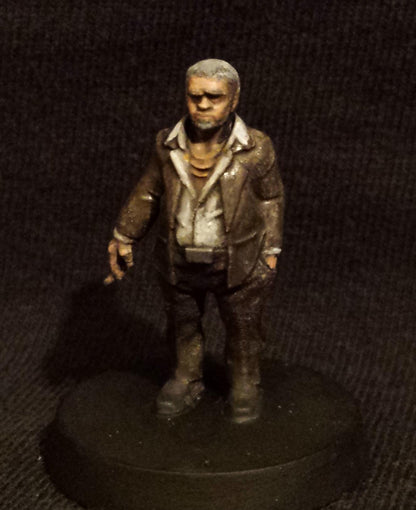 Cyberpunk Boss Milo 32mm Miniature | Papsikels RPG Anime-Inspired Figurine for Tabletop Gaming