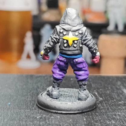 Fukimasa Tech Ninja Resin Miniature: 32mm Fantasy Tabletop Figurine for RPG, Sci-Fi Gaming, and Collectors