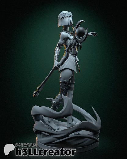 Melinoe from Hades 2 (fan art) | Full Model | Miniature scale 1:12 | h3LL Creator | DIY Model Kit