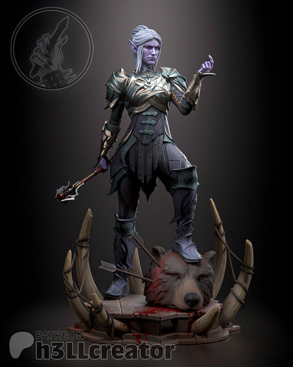 Minthara from Baldur's Gate 3 (fan art) | Full Model or Bust | Miniature scale 1:12 | h3LL Creator | DIY Model Kit