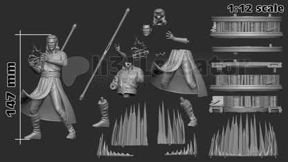 Gale from Baldur's Gate 3 (fan art) | Full Model or Bust | Miniature scale 1:12 | h3LL Creator | DIY Model Kit