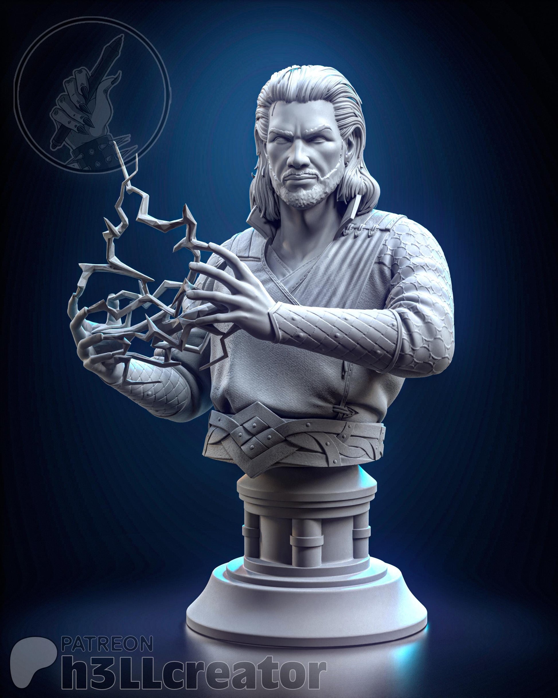 Gale from Baldur's Gate 3 (fan art) | Full Model or Bust | Miniature scale 1:12 | h3LL Creator | DIY Model Kit