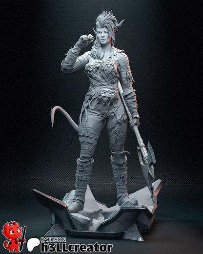 Karlach from Baldur's Gate 3 (fan art) | Full Model or Bust | Miniature scale 1:12 | h3LL Creator | DIY Model Kit