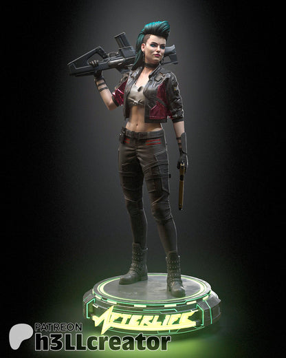 Rogue Amendiares from Cyberpunk 2077 (fan art) | Full Model or Bust | Miniature scale 1:12 | h3LL Creator | DIY Model Kit