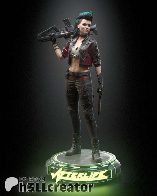 Rogue Amendiares from Cyberpunk 2077 (fan art) | Full Model or Bust | Miniature scale 1:12 | h3LL Creator | DIY Model Kit