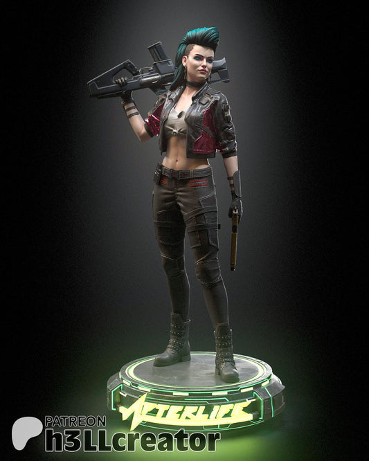 Rogue Amendiares from Cyberpunk 2077 (fan art) | Full Model or Bust | Miniature scale 1:12 | h3LL Creator | DIY Model Kit