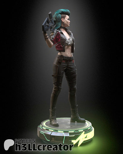 Rogue Amendiares from Cyberpunk 2077 (fan art) | Full Model or Bust | Miniature scale 1:12 | h3LL Creator | DIY Model Kit