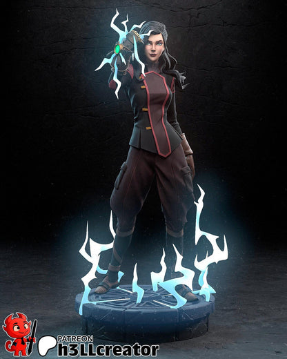 Asami Sato from The Legend of Korra (fan art) | Full Model or Bust | Miniature scale 1:12 | h3LL Creator | DIY Model Kit