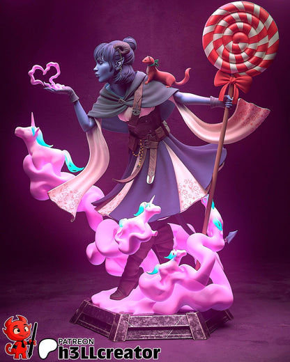 Jester Lavorre from Critical Role - Mighty Nein (fan art) | Miniature scale 1:15 | h3LL Creator | DIY Model Kit