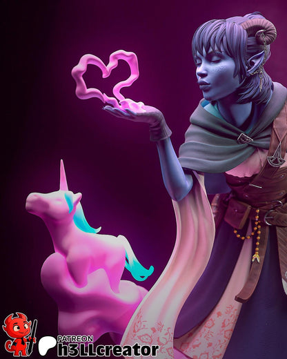 Jester Lavorre from Critical Role - Mighty Nein (fan art) | Miniature scale 1:15 | h3LL Creator | DIY Model Kit
