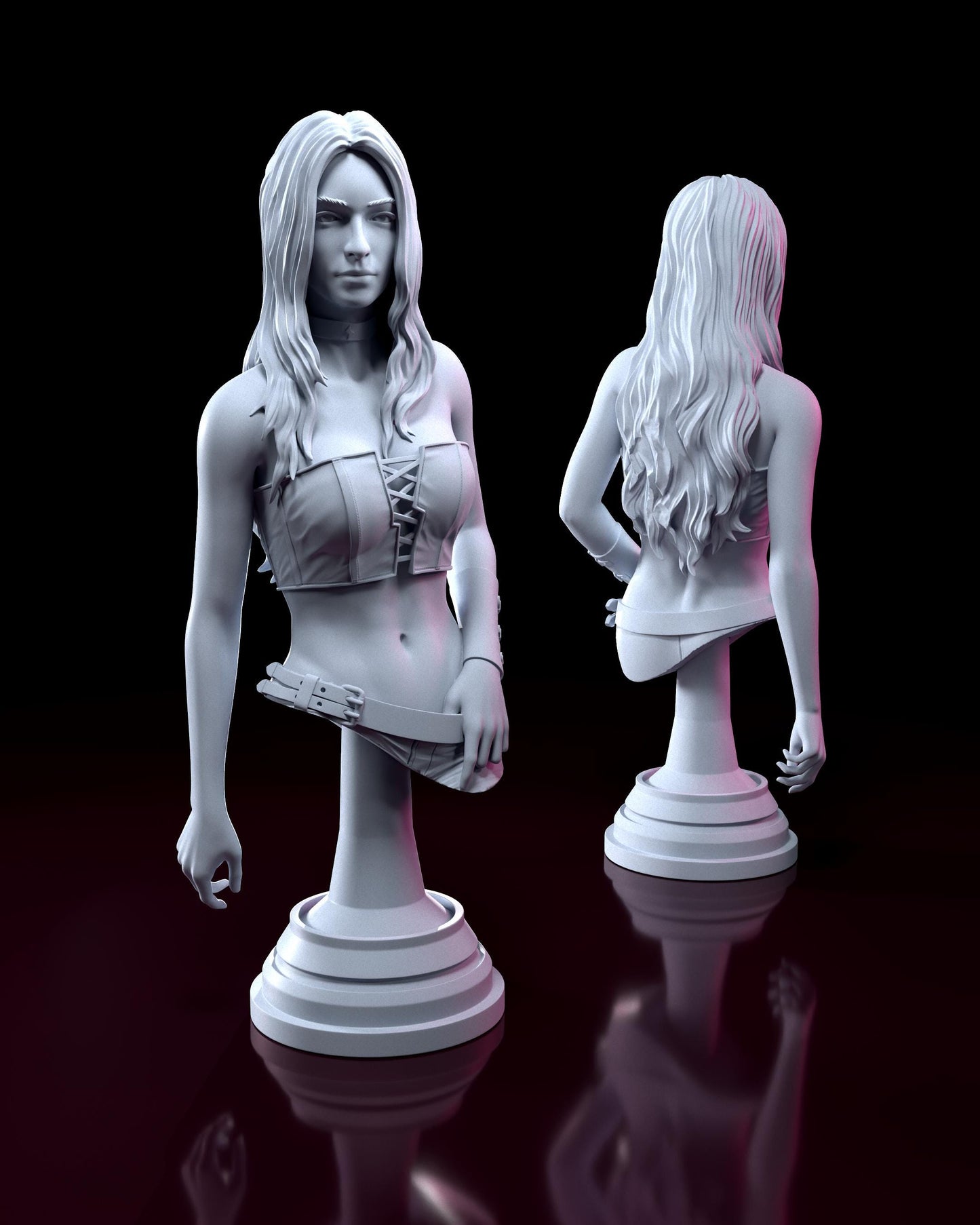 Trish from Devil May Cry 4 (DMC4) (fan art) | Full Model or Bust | Miniature scale 1:12 | h3LL Creator | DIY Model Kit