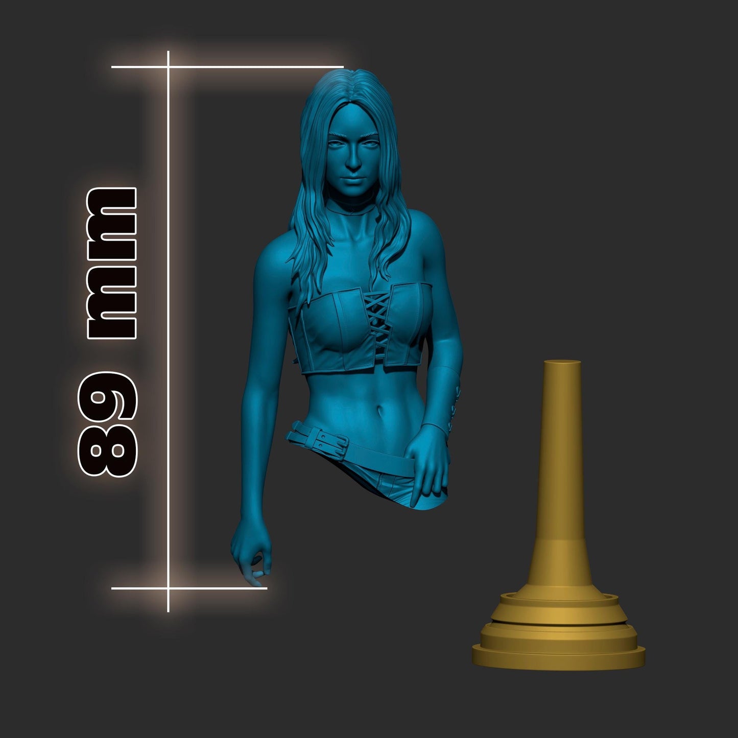 Trish from Devil May Cry 4 (DMC4) (fan art) | Full Model or Bust | Miniature scale 1:12 | h3LL Creator | DIY Model Kit