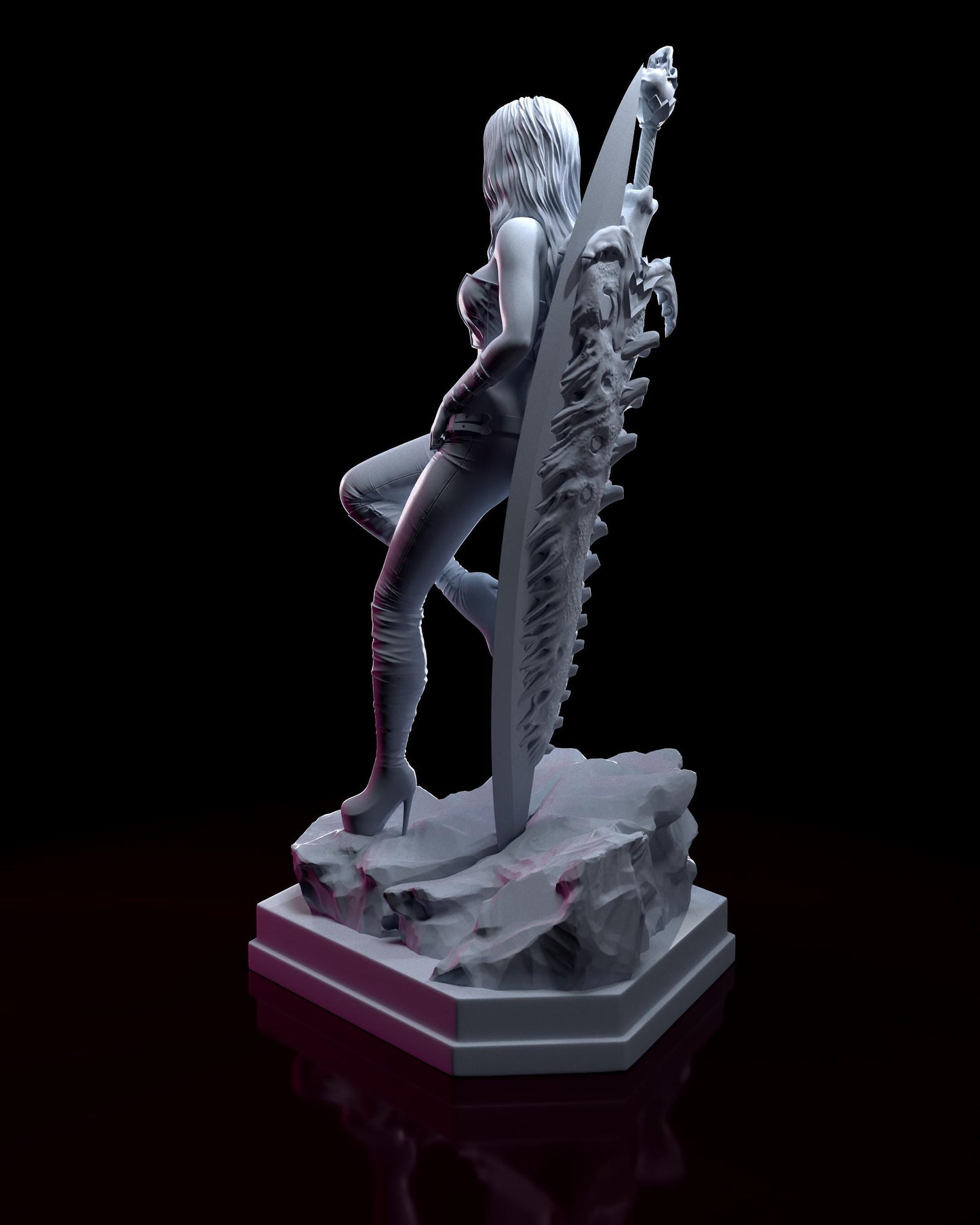 Trish from Devil May Cry 4 (DMC4) (fan art) | Full Model or Bust | Miniature scale 1:12 | h3LL Creator | DIY Model Kit