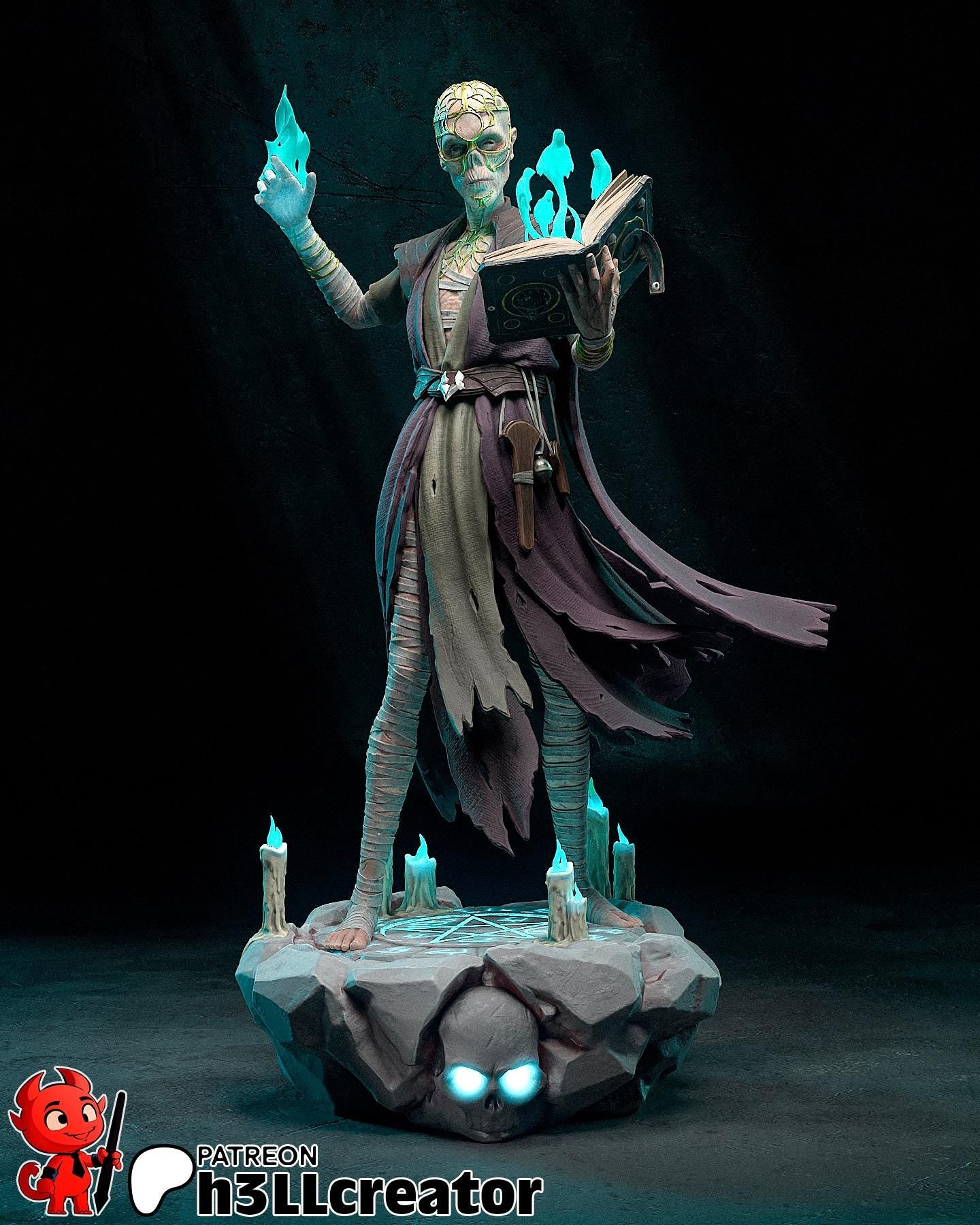 Withers from Baldurs Gate 3 (fan art) | Full Model or Bust | Miniature scale 1:12 | h3LL Creator | DIY Model Kit