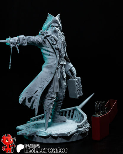 Davy Jones from Pirates of the Caribbean (fan art) | Full Model or Bust | Miniature scale 1:12 | h3LL Creator | DIY Model Kit