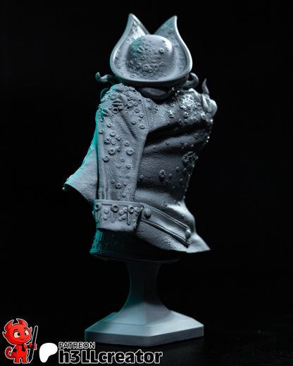 Davy Jones from Pirates of the Caribbean (fan art) | Full Model or Bust | Miniature scale 1:12 | h3LL Creator | DIY Model Kit