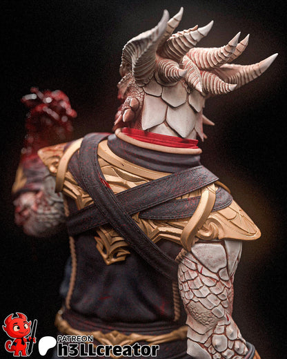 Dark Urge from Baldurs Gate 3 (fan art) | Full Model or Bust | Miniature scale 1:12 | h3LL Creator | DIY Model Kit