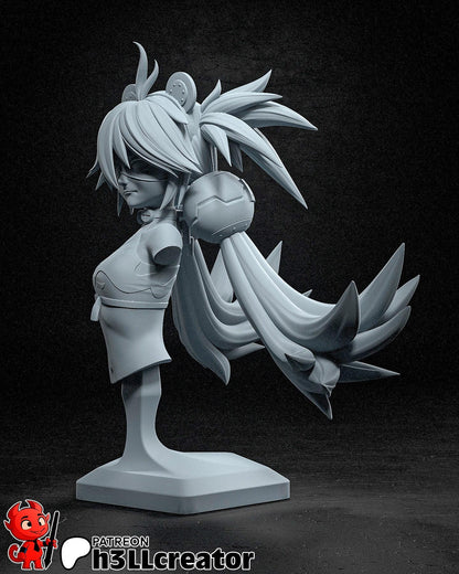 Koleda Belobog from Zenless Zone Zero (fan art) | Full Model or Bust | Miniature scale 1:12 | h3LL Creator | DIY Model Kit