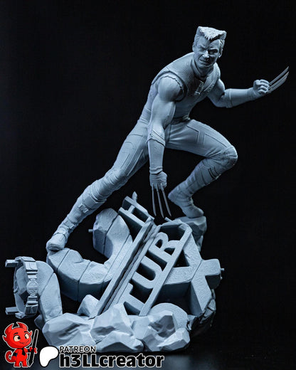 Hugh Jackman Wolverine from Deadpool & Wolverine (fan art) | Full Model or Bust | Miniature scale 1:12 | h3LL Creator | DIY Model Kit