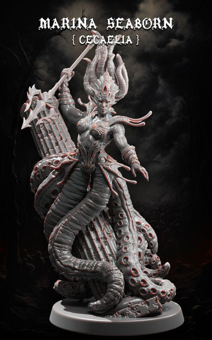 Mystical Beauties: A Collection of Female 3D Miniatures - 32mm / 75mm / 100mm Resin Figures for RPG