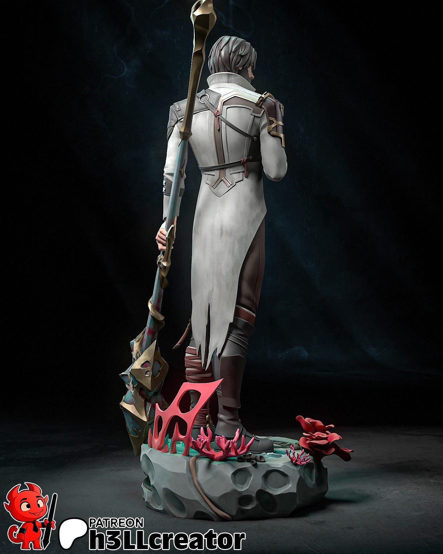 Jayce from Arcane (fan art) | Full Model or Bust | Miniature scale 1:12 | h3LL Creator | DIY Model Kit