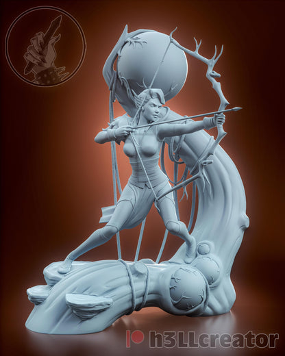 Vex'ahlia from Critical Role - Legends of Vox Machina (fan art) | Miniature scale 1:15 | h3LL Creator | DIY Model Kit