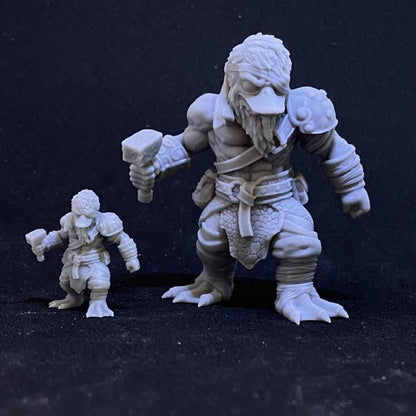 Flavio The One Eyed Mallard Artisan | Papsikels, Resin Miniature - Tabletop miniature - Fantasy Miniature - 32mm or 75mm