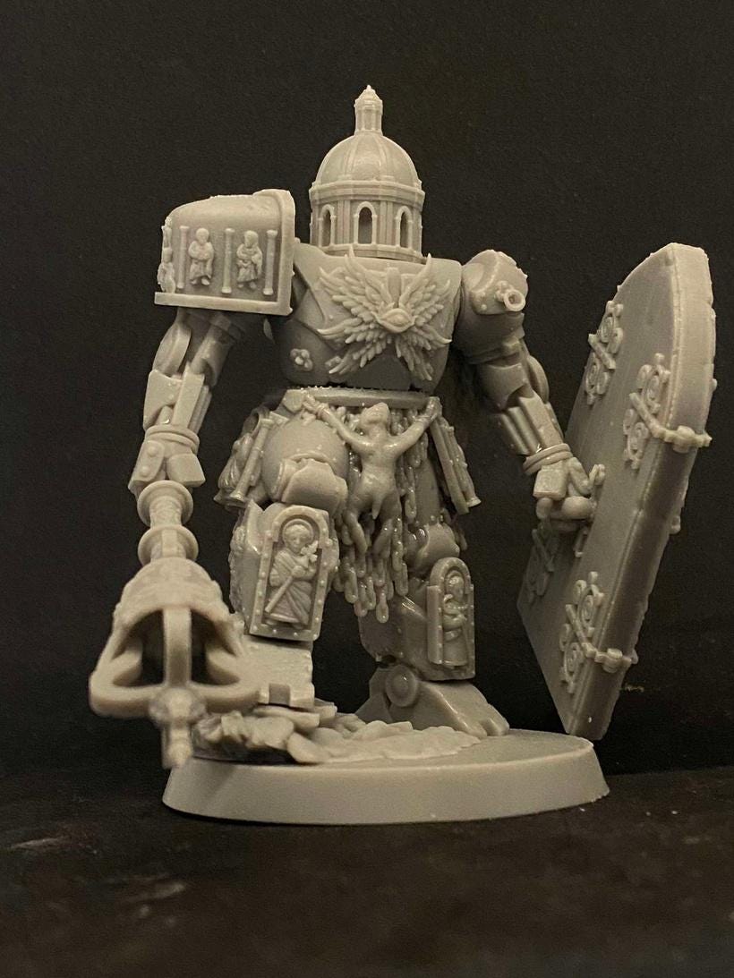 Quaipo Shrine Anchorite | Trench Crusade Fantasy Resin Miniature | 32mm Tabletop Grimdark Pilgrim