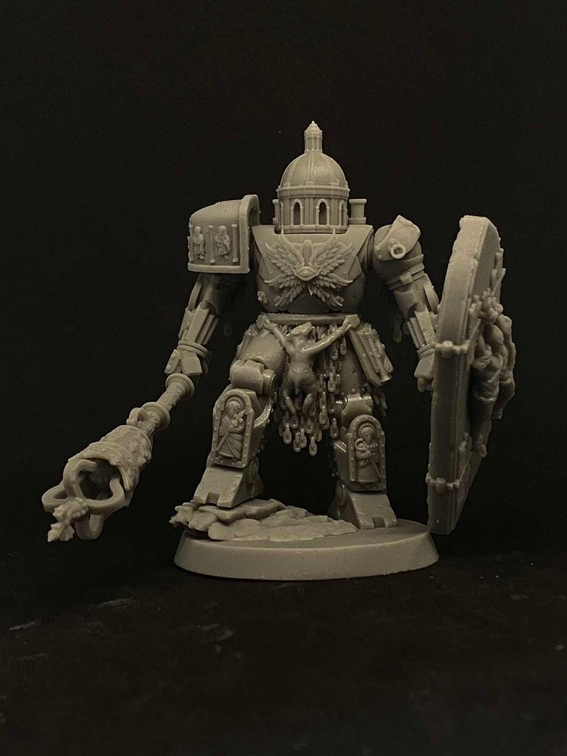 Quaipo Shrine Anchorite | Trench Crusade Fantasy Resin Miniature | 32mm Tabletop Grimdark Pilgrim