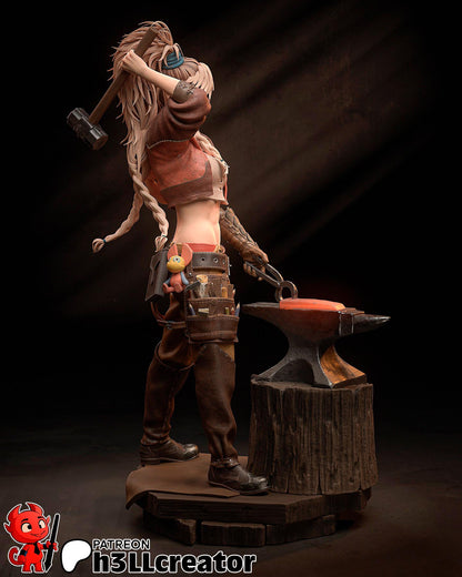 Gemma from Monster Hunter - Wilds (fan art) | Miniature scale 1:12 | h3LL Creator | DIY Model Kit