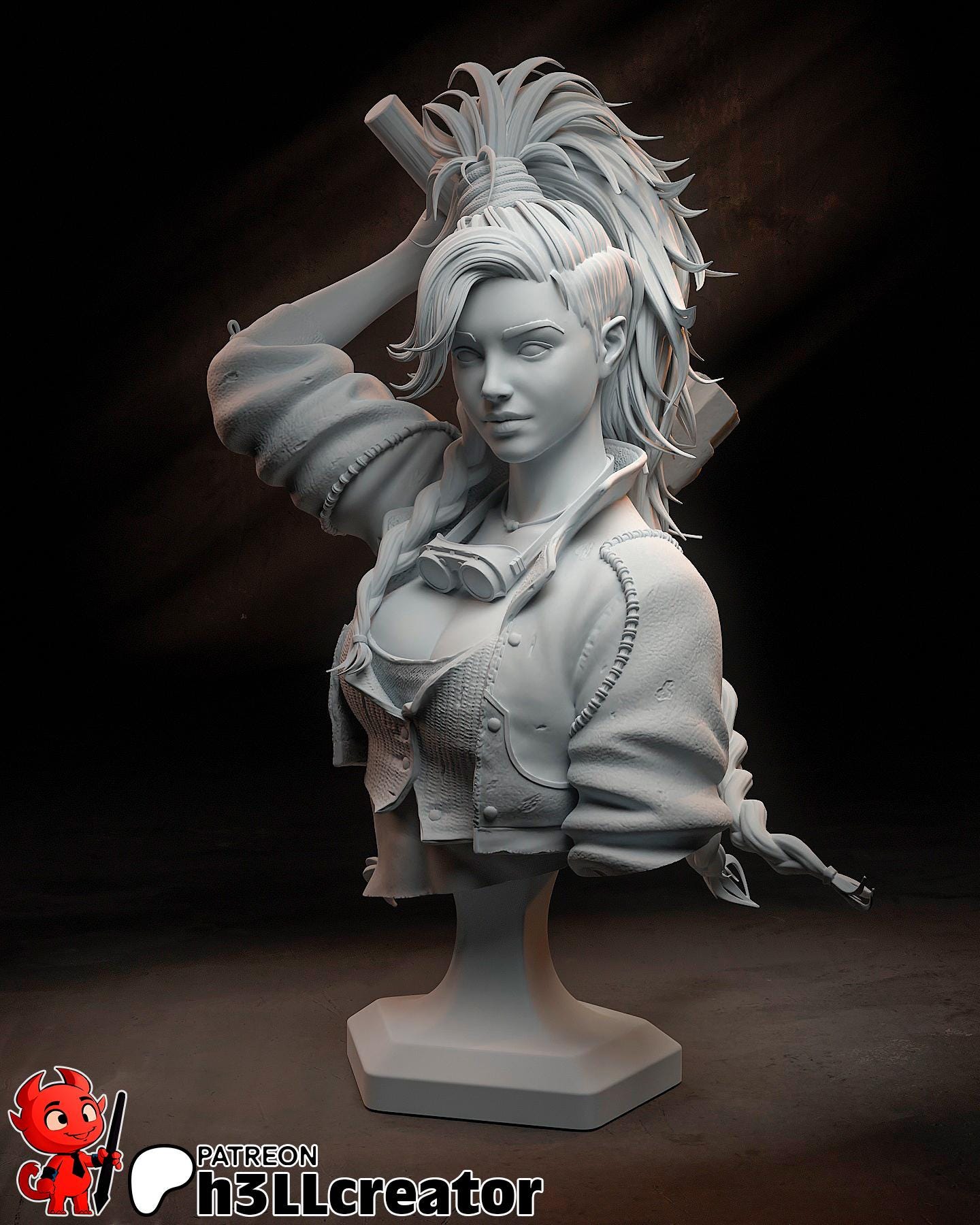 Gemma from Monster Hunter - Wilds (fan art) | Miniature scale 1:12 | h3LL Creator | DIY Model Kit