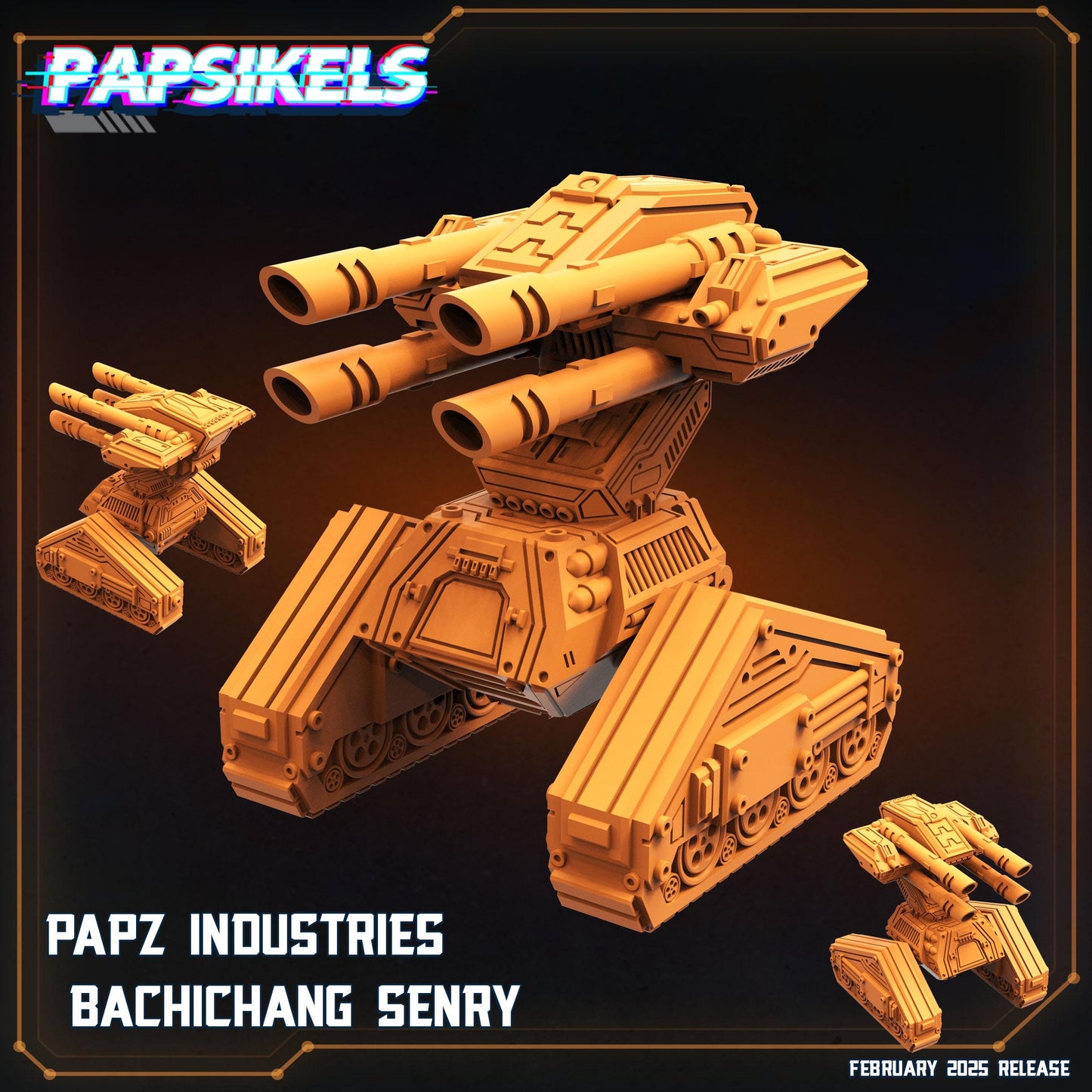 Aliens Vs Humans - Predaliens, Papz Industries Bachichang Sentry, Papsikels, 32mm Mini