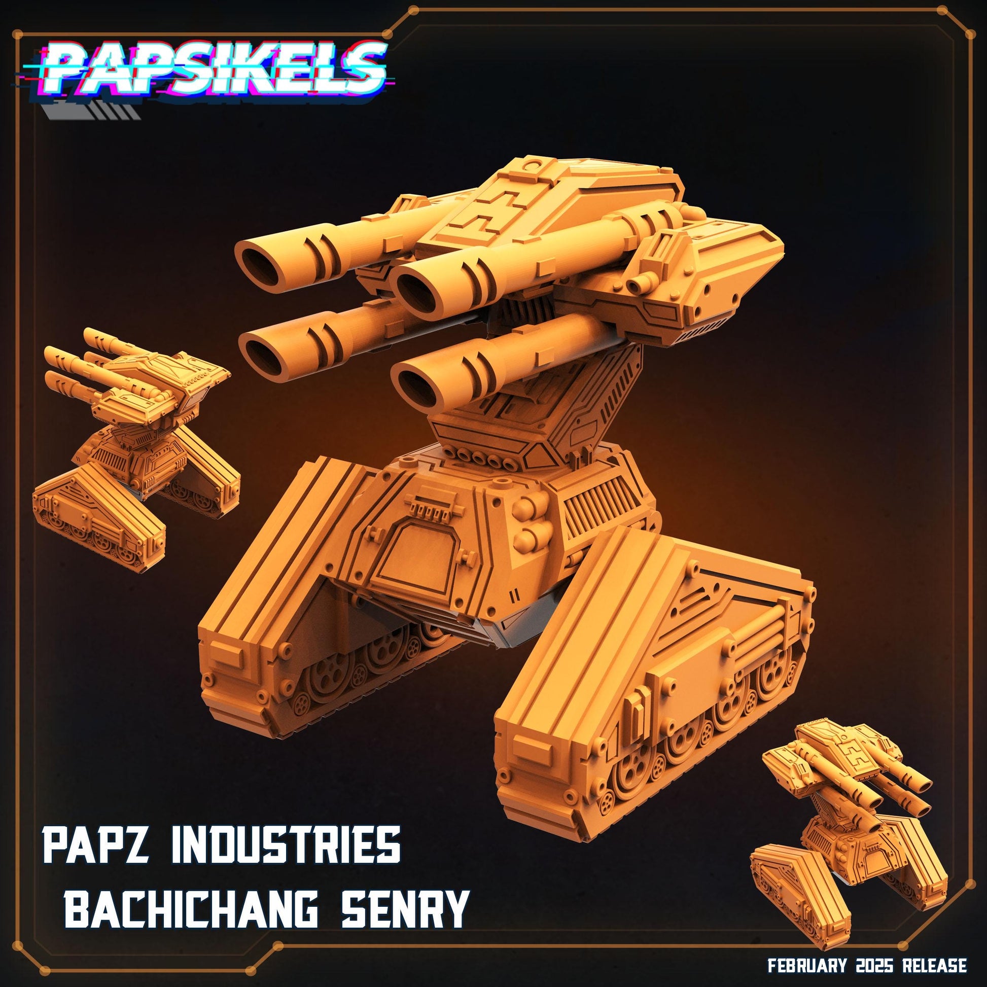 Aliens Vs Humans - Predaliens, Papz Industries Bachichang Sentry, Papsikels, 32mm Mini