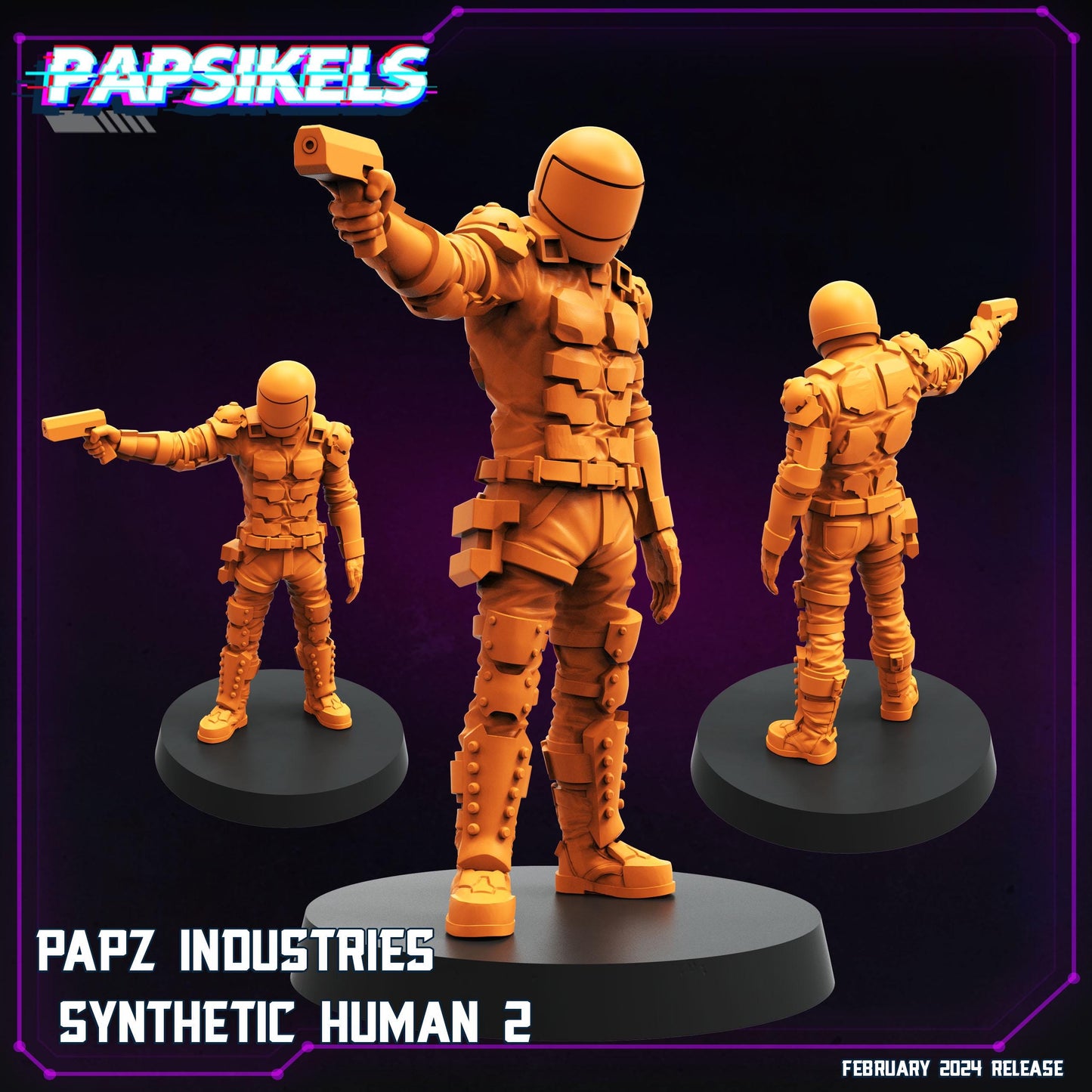 Cyberpunk, Synthetic Humans - Akira Fan Art, Papsikels, 32mm Mini