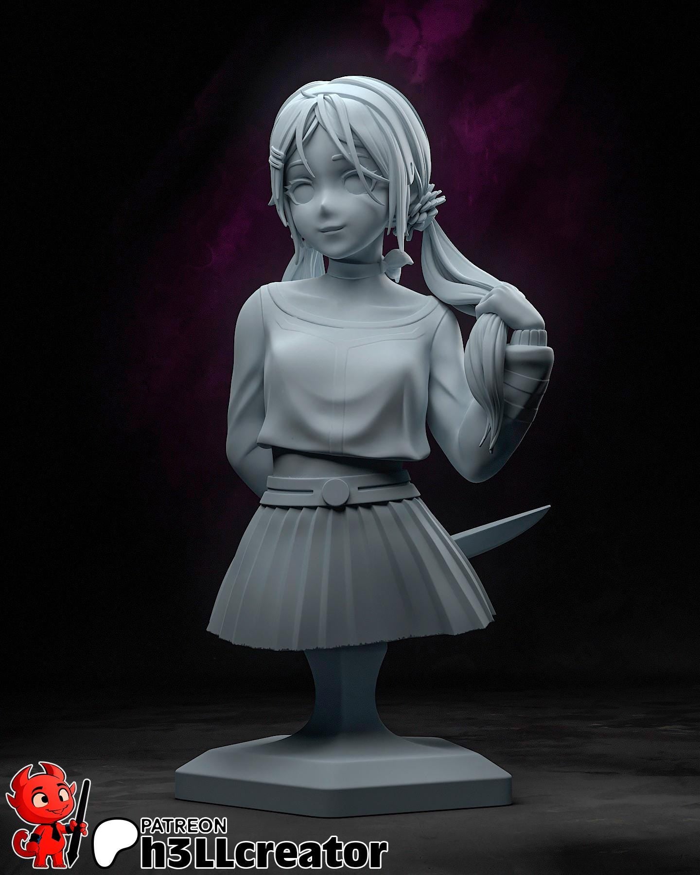 Mita from MiSide (fan art) | Full Model or Bust | Miniature scale 1:12 | h3LL Creator | DIY Model Kit