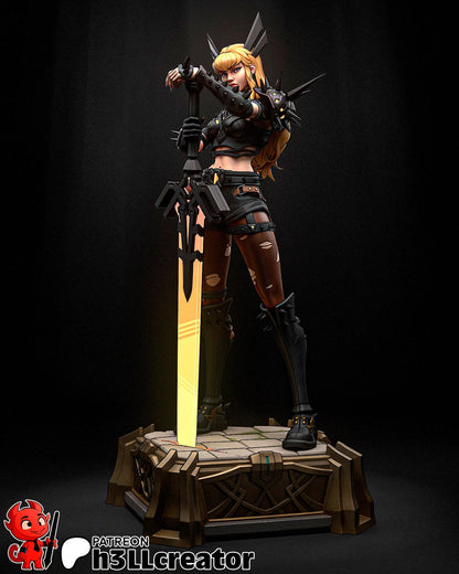 Magik from Marvel Rivals (fan art) | Full Model or Bust | Miniature scale 1:12 | h3LL Creator | DIY Model Kit