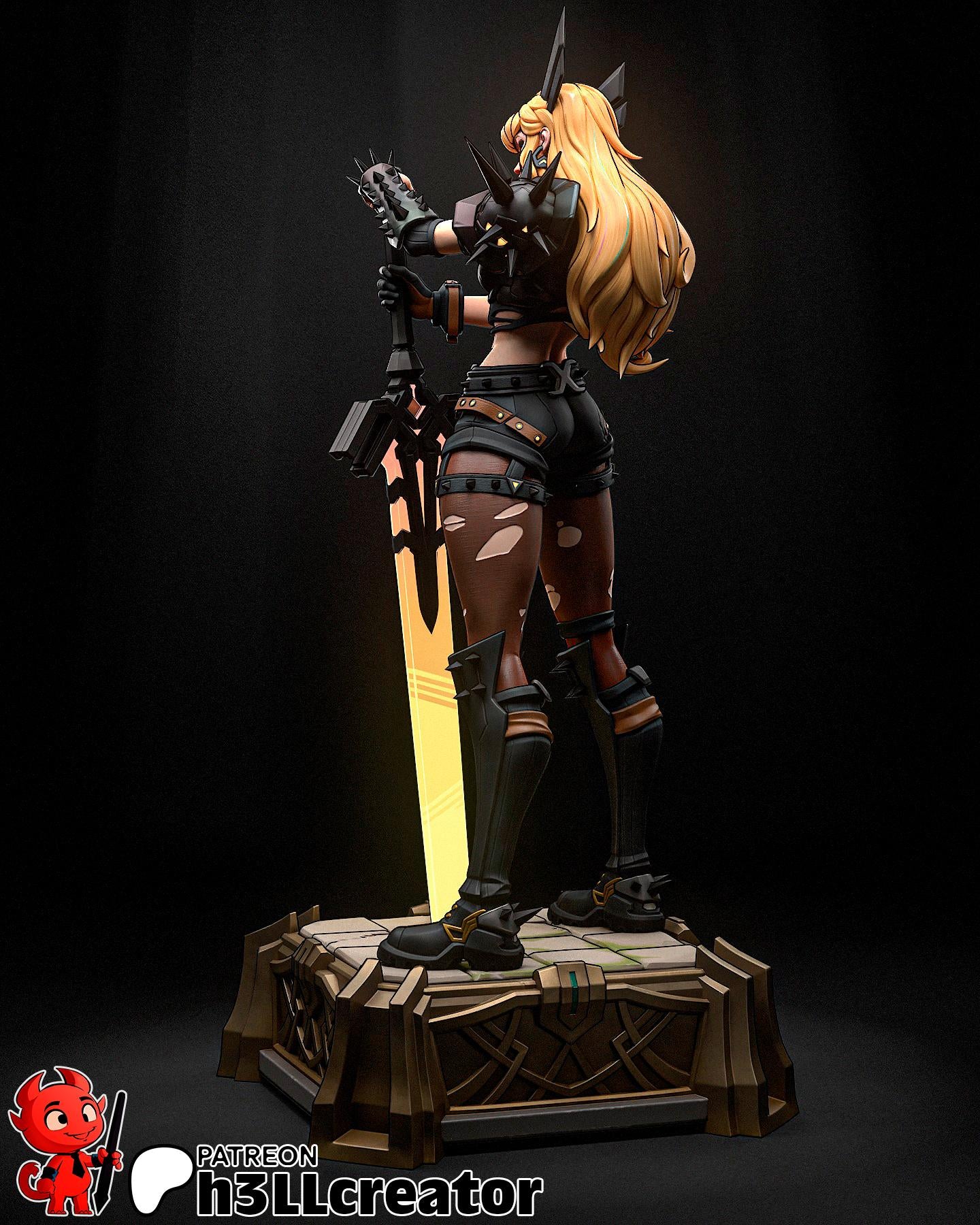 Magik from Marvel Rivals (fan art) | Full Model or Bust | Miniature scale 1:12 | h3LL Creator | DIY Model Kit